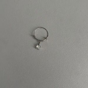 Alex and Ani Silver Crystal Ring